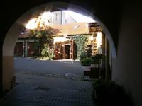 Blick in einen schönen Hinterhof