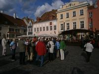 Auf dem Marktplatz von Tallinn