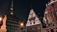 Abendstimmung in der Altstadt von Riga 