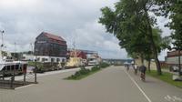 Auf dem Weg zur Fähre in Klaipeda