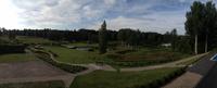 Blick vom Hotel Ezeri in dessen Gartenanlage