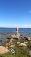 Kurze Pause am Wasser