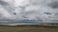 Strandspaziergang in Pärnu, Estland 