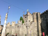 die alte Stadtburg in Gent