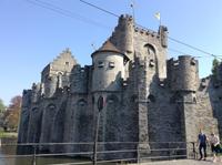 die alte Stadtburg in Gent