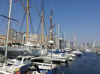 die Marina von Ostende