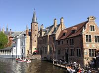 schöne Altstadtfassaden in Brügge