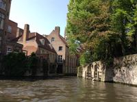 auf dem Boot durch Brügge