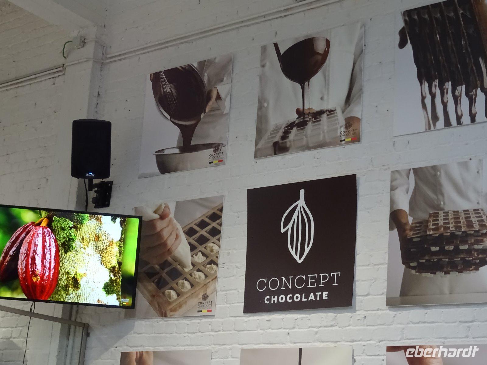 Brüssel, Vorführung  Schokoladenherstellung Chocolaterie Duval