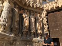 Reims -lächelnde Engel an der Kathedrale