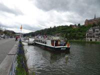 Dinant, unser Schiff auf der Maas