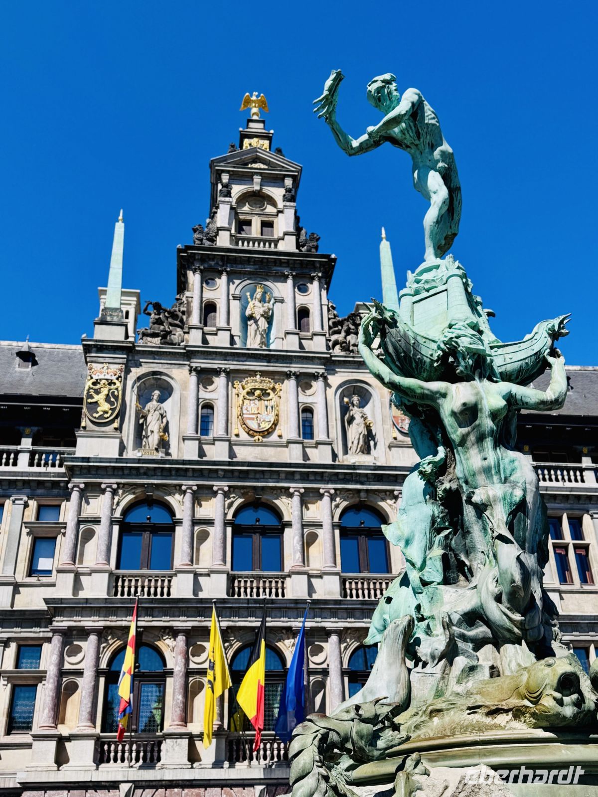 Tag 2 - Rathaus und Brabobrunnen, Antwerpen