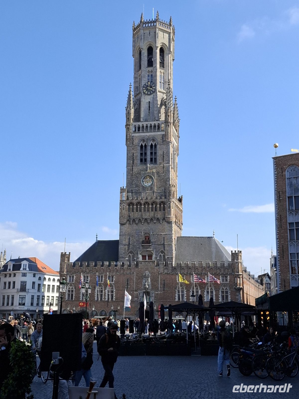 Der Belfried von Brügge ist mit 83 m der höchste seiner Art