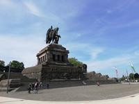 Rückreise , Pause in Koblenz am Deutschen Eck