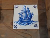 Fliese in Delfter Blau, Delft, Niederlande