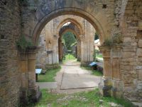 Ruinen der alten Abtei Orval, Belgien