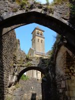 Ruinen der alten Abtei Orval, Belgien