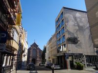 Londonstraat mit englischer Kirche und Hotel Ostend, Ostende, Belgien