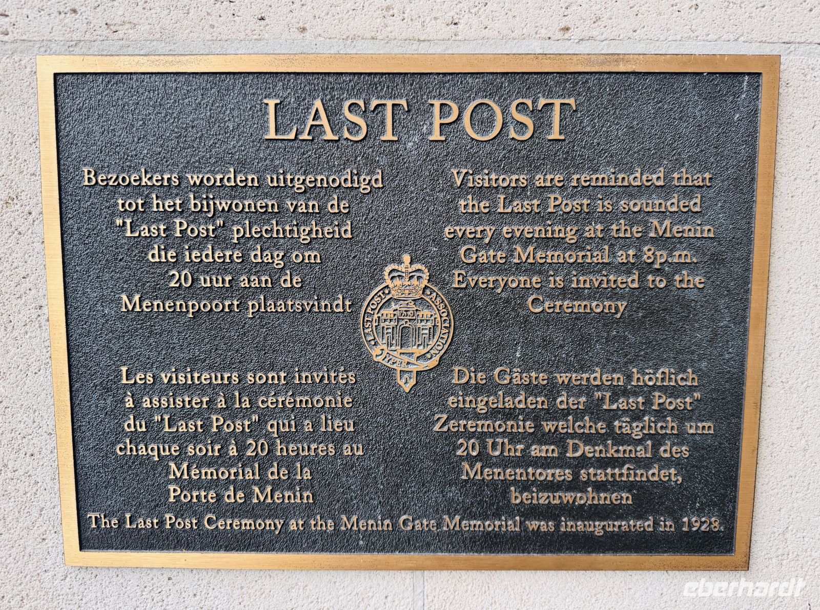 Tag 6 - Menenpoort, Ypern