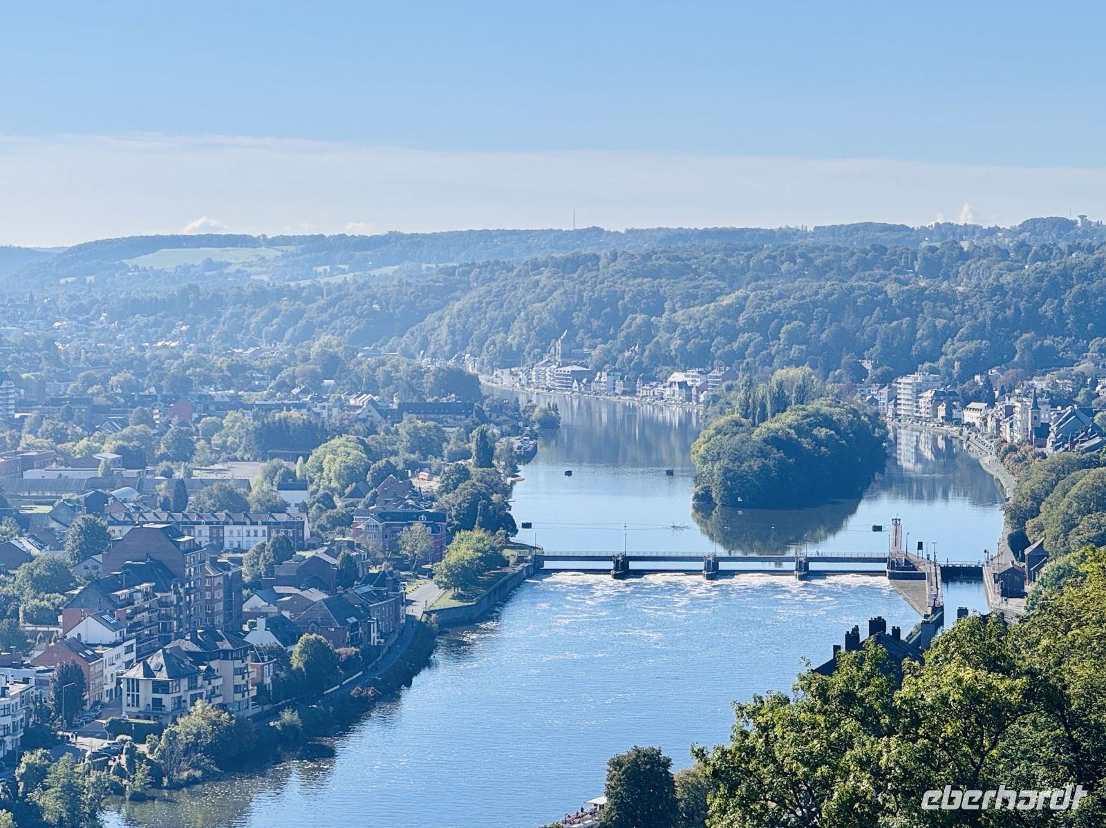 Tag 8 - Blick auf die Maas von der Zitadelle, Namur