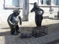 Djoseph und Françwès mit Schnecken, Namur, Belgien &ndash; &copy; Saskia Pinnow (Eberhardt TRAVEL)