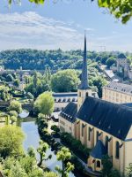 Tag 10 - Ausblick von der Chorniche auf die Unterstadt, Luxemburg 