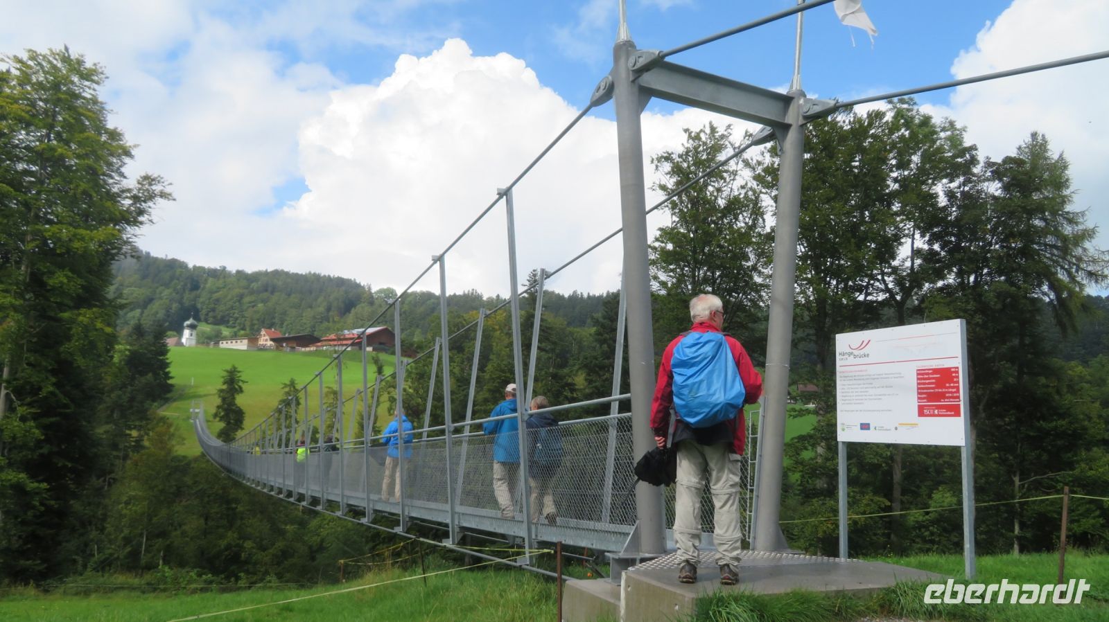 Die Hängebrücke von Grub