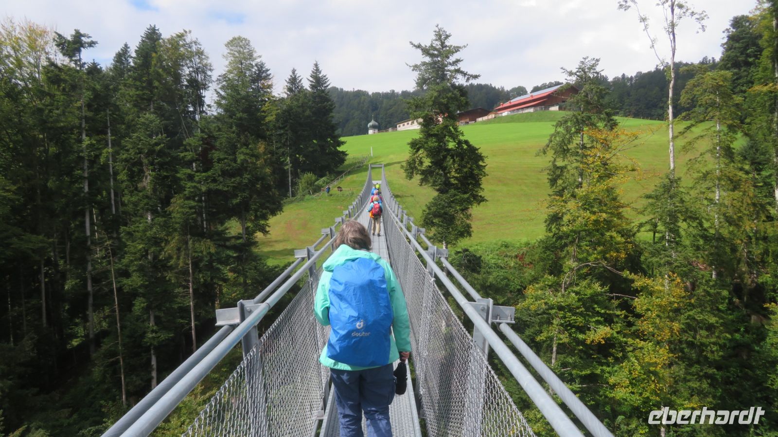 Die Hängebrücke von Grub