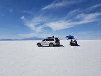 Mittagsessen auf dem Uyuni Salzsee