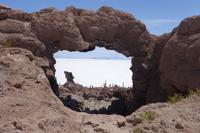 Wanderung auf der Insel Incahuasi auf dem Salzsee in Uyuni in Bolivien (14)
