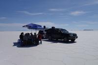 Mittagsessen auf dem Uyuni Salzsee in Bolivien (4)