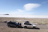 Jeepfahrt auf dem größten Salzsee der Welt in Uyuni