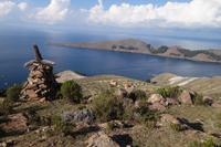 Blick von dem Sonneninsel auf dem Titicaca See (4)