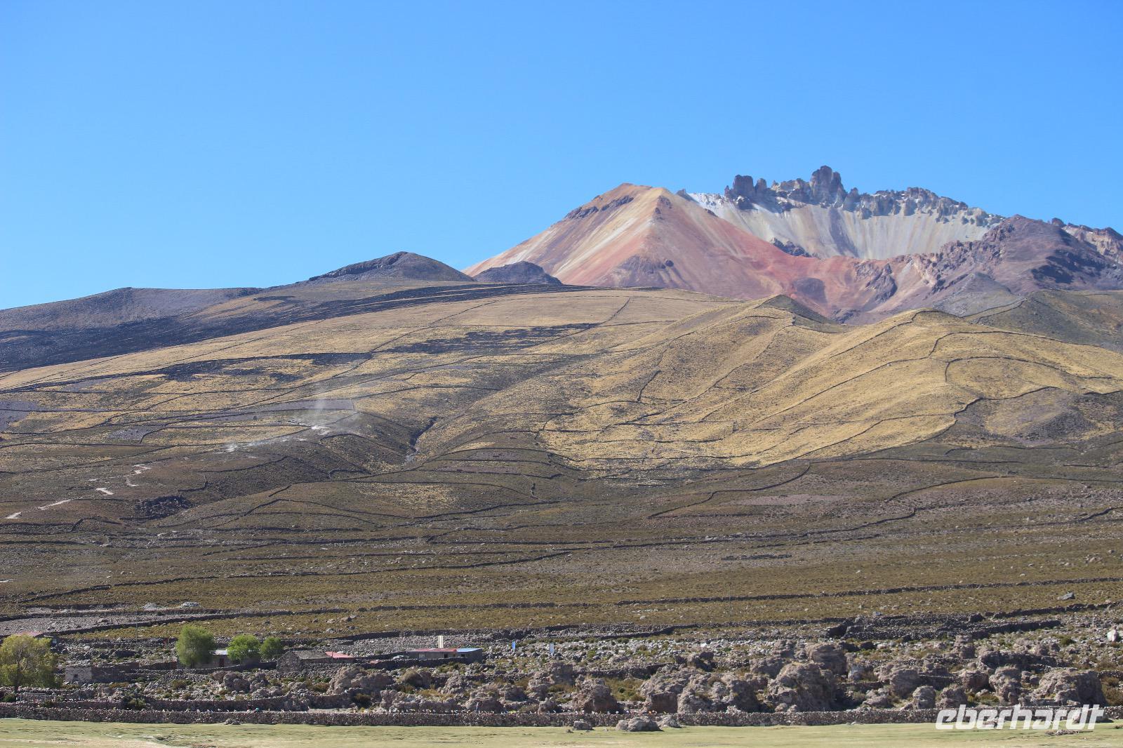 Vulkan Thunupa auf dem Salar de Uyuni