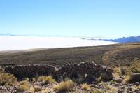 Spaziergang am Vulkan Thunupa auf dem Salar de Uyuni