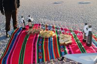 Sonnenuntergang am Salar de Uyuni