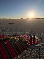 Sonnenuntergang am Salar de Uyuni