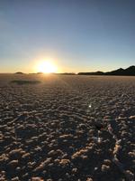 Sonnenuntergang am Salar de Uyuni