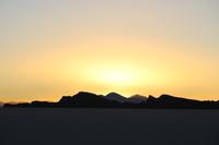 Sonnenuntergang am Salar de Uyuni