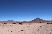 Wüstenlandschaft im Andenhochland