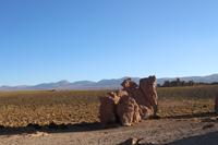 Steinformationen im Andenhochland