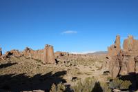 Steinformationen im Andenhochland