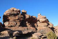 Steinformationen im Andenhochland