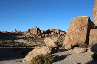 Steinformationen im Andenhochland