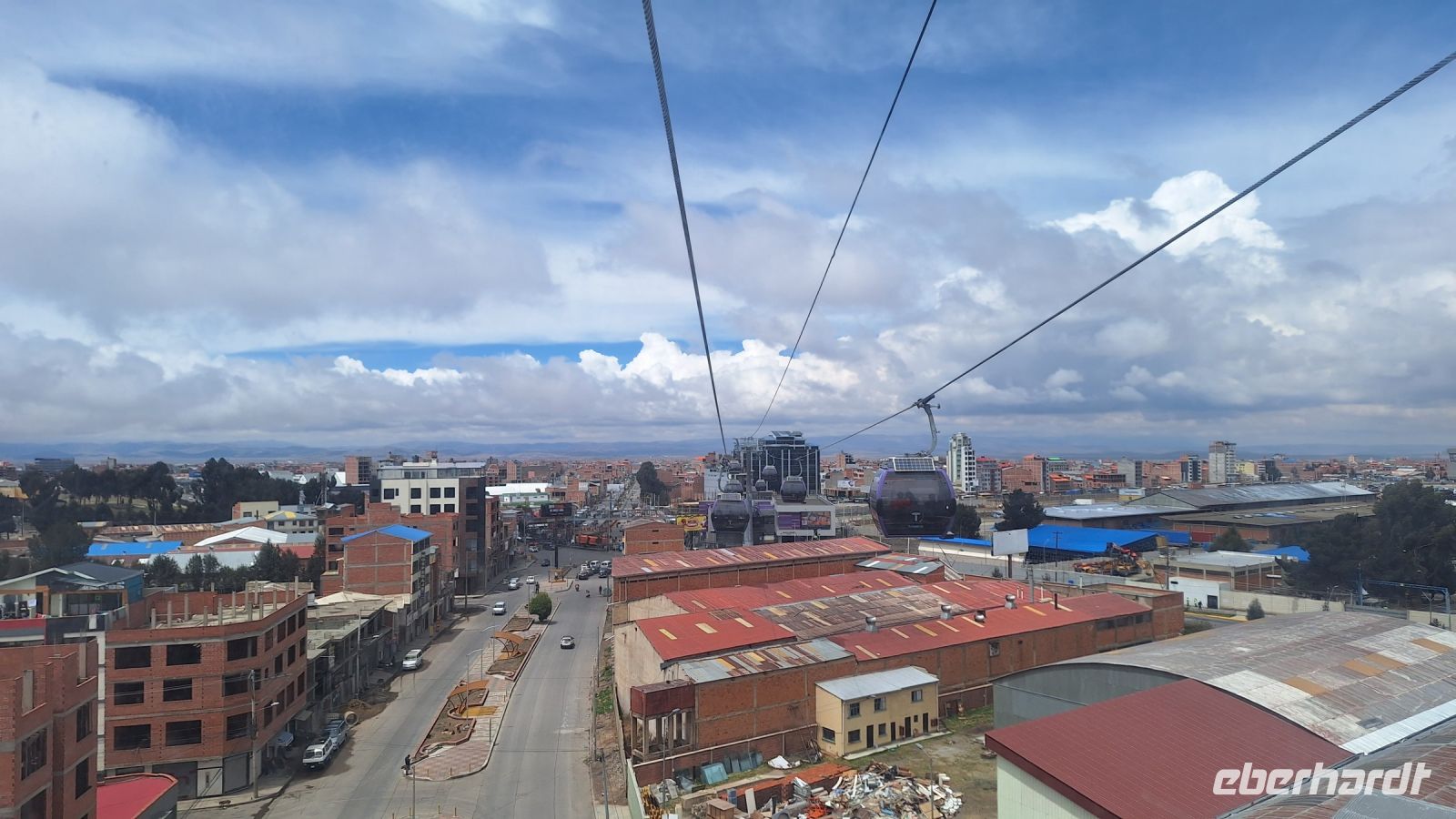 Seilbahnfahrt über El Alto