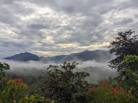 236. Sonnenaufgangsspaziergang mit Larry an unserer Hotelanlage