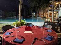 321. Abendessen im Hotel Sandakan