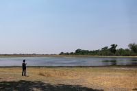 Ausflug ins Moremi Wildreservat - Pause an der grünen Lagune