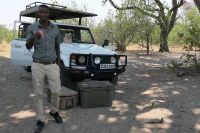 Ausflug ins Moremi Wildreservat - Pause mit ARD Team