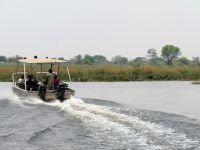 Bootsfahrt auf dem Kwando